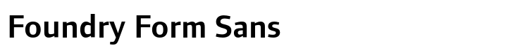 Foundry Form Sans