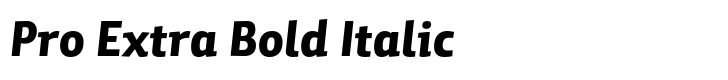 Yalta Sans Pro Extra Bold Italic