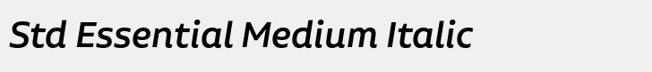 Aalto Sans Std Essential Medium Italic