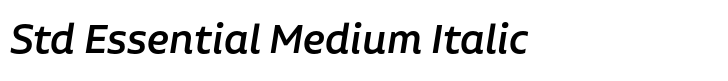 Aalto Sans Std Essential Medium Italic