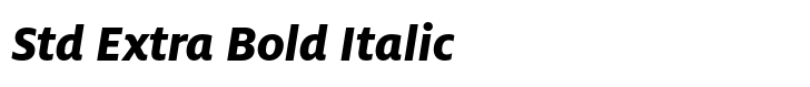 FF Milo Std Extra Bold Italic