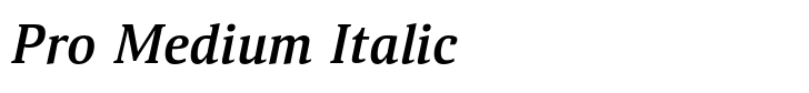 Aelita Pro Medium Italic