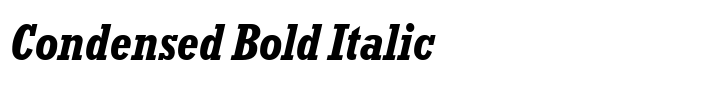 Rockwell Nova Condensed Bold Italic