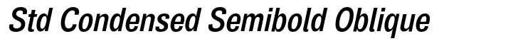 Air Std Condensed Semibold Oblique
