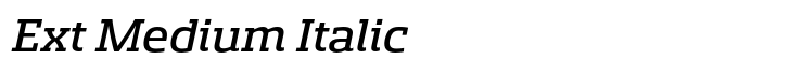 Sancoale Slab Ext Medium Italic