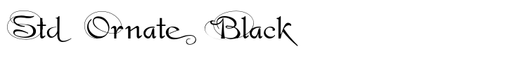 Gladly Std Ornate Black