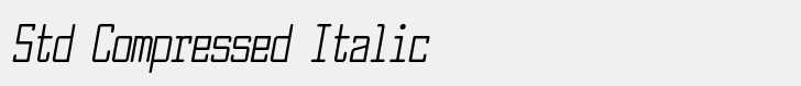 Larabiefont Std Compressed Italic