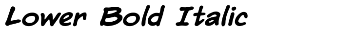 Hedge Backwards Lower Bold Italic