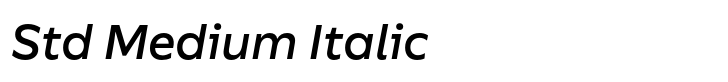 Centrale Sans Std Medium Italic