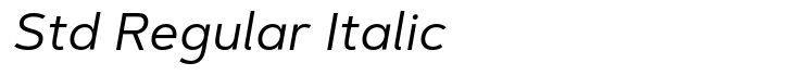 Artegra Sans Std Regular Italic