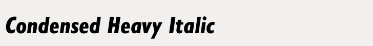 Gill Sans Nova Condensed Heavy Italic