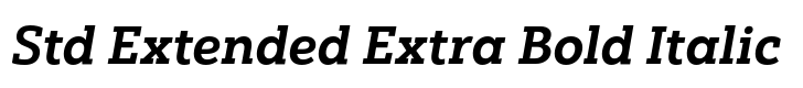 Yorkten Slab Std Extended Extra Bold Italic