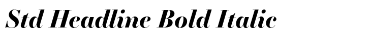Essonnes Std Headline Bold Italic
