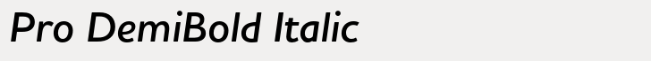 Houschka Pro Pro DemiBold Italic