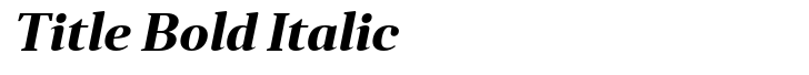 Anglecia Pro Title Bold Italic