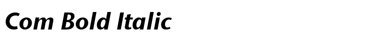 ITC Stone Sans II Com Bold Italic