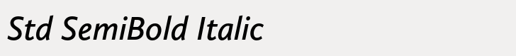 Calluna Sans Std SemiBold Italic
