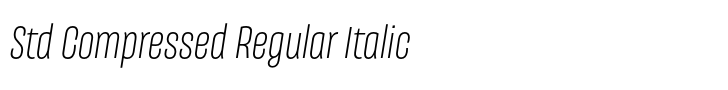 Galeana Std Compressed Regular Italic