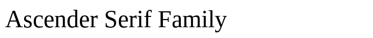 Ascender Serif Family