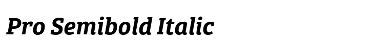 Bree Serif Pro Semibold Italic