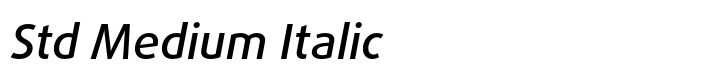 FF Daxline Std Medium Italic