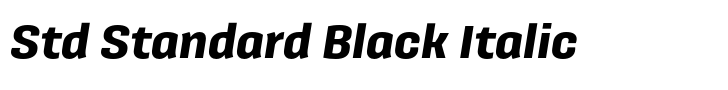 Galeana Std Standard Black Italic