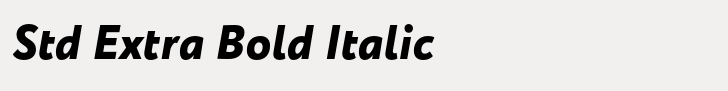 Circe Std Extra Bold Italic