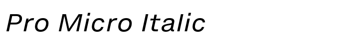 Helvetica Now Pro Micro Italic