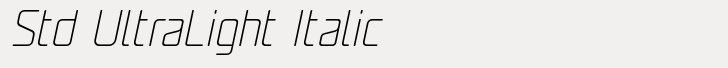 UNicod Sans Std UltraLight Italic