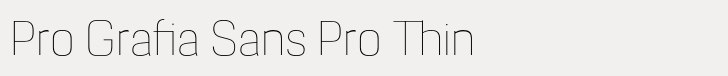Grafia Sans 1 Pro Pro Grafia Sans Pro Thin