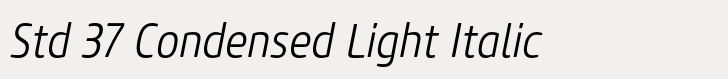 Core Sans M Std 37 Condensed Light Italic