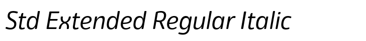 Eigerdals Std Extended Regular Italic