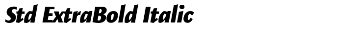 Elemental Sans Pro Std ExtraBold Italic