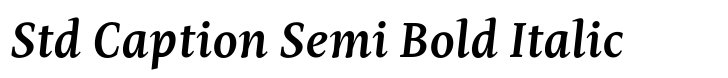 Mastro Std Caption Semi Bold Italic