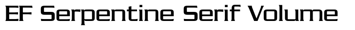 EF Serpentine Serif Volume