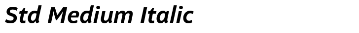 Altivo Std Medium Italic