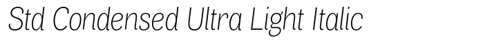 Air Std Condensed Ultra Light Italic