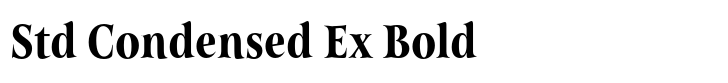 Belda Std Condensed Ex Bold