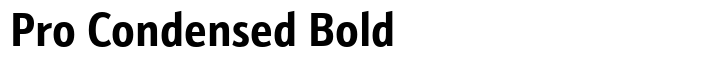 Schnebel Sans Pro Pro Condensed Bold