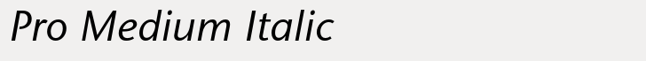 ITC Stone Sans Pro Medium Italic