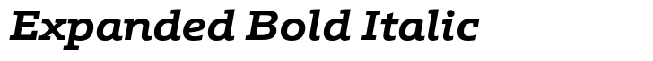 Schnebel Slab Pro Expanded Bold Italic