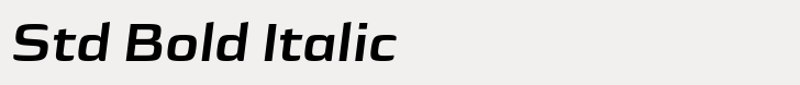 Sica Expanded Std Bold Italic
