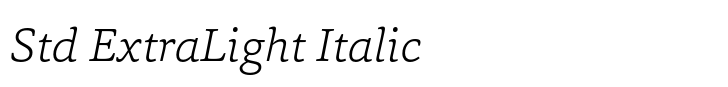 Capita Std ExtraLight Italic
