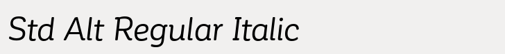 Corporative Soft Std Alt Regular Italic