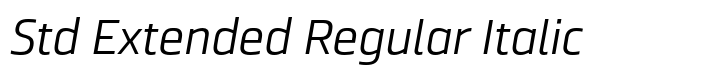 Ranelte Std Extended Regular Italic