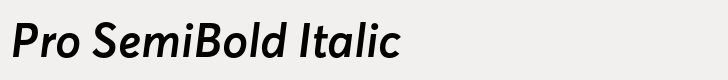 Averta Pro SemiBold Italic
