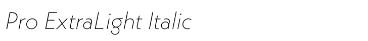 Neue Kabel Pro ExtraLight Italic