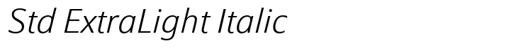 Epoca Classic Std ExtraLight Italic