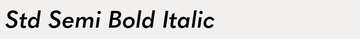 Quasimoda Std Semi Bold Italic