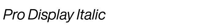 Helvetica Now Pro Display Italic